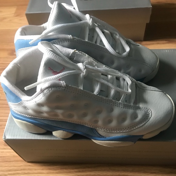 jordan 13 pink and blue